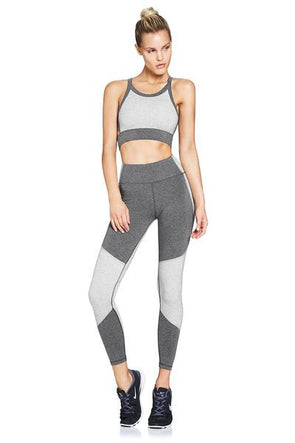 SPLICE UP YOUR LIFE TIGHTS - LIGHT GREY / MID GREY HEATHER