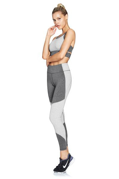 SPLICE UP YOUR LIFE TIGHTS - LIGHT GREY / MID GREY HEATHER